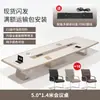 Mesa de Conferência Grande com Pintura Eletrostática Mesa Longa Simples Moderna Mesa de Recepção de Negociação para Sala de Conferência Conjunto de Mesa e Cadeiras Cadeiras de Reunião
