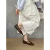 Nuevos Zapatos Mary Jane Brogue de Nicho con Punta Cuadrada, Diseño de Correa Cruzada, Tacón Bajo, Suela Suave Elegante, Zapatos de una Sola Pieza Antideslizantes de Boca Baja