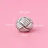Prata Pura S990 Padrão Trançado Retrô Contas Separadas Contas de Oliva Prata Dura 3D Acessórios de Prata Pulseira Masculina DIY Acessórios de Prata