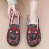 Zapatos de Algodón para Mujer Invierno Nuevos de Mediana Edad y Mayores de Suela Plana Zapatos de Madre Con Terciopelo Cálido Zapatos de Algodón Old Beijing Botas de Algodón Una Pieza Dropshipping