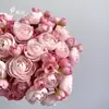 Flores de Lótus Artificiais Transfronteiriças para Decoração de Sala de Estar Interna e Mesa de Jantar, Ornamentos de Arte de Flor de Chá, Flores Artificiais para Atacado
