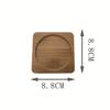 Filigrana Esmalte Madera de Acacia Haya Nogal Negro Esterilla Aislante Posavasos Taza para el Té Posavasos de Madera Maciza