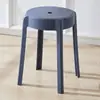 Taburete de Plástico Engrosado para Adultos Hogareño Apilable Mesa de Comedor Taburete Redondo Silla de Plástico Simple Nórdico Sala de Estar Taburete Alto