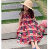Vestido de tirantes finos de color dopamina para niña Vestido de princesa 26 Estilo nuevo de verano Ropa infantil de comercio exterior al por mayor 3-8 años