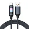 Cable de Datos Trenzado Luminoso de Colores Adecuado para Tipo-C Apple 16 Huawei Xiaomi Teléfono Móvil Cable de Carga Rápida Pd Tableta