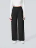 Amazon 2025 Otoño Nueva Moda Femenina Transfronteriza Europea y Americana Casual Color Sólido Bolsillo Holgado Traje Pantalón Versátil Ropa Casual
