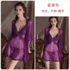 Conjunto de lencería sexy Guiruo: deseo puro, sin espalda, malla transparente, encaje bordado, camisón con bata, conjunto sexy 1899