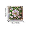 Adesivos de vidro eletrostáticos de flores coloridas transfronteiriças, adesivos de filme de janela de PVC removíveis, adesivos de vidro estático para janelas