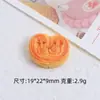 Pão de Sanduíche Sorridente Brincadeira com Comida Desenho Animado Acessórios DIY Acessórios Cola de Creme Resina Pequenos Acessórios Fivela de Sapato Caverna Material