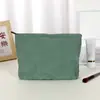 Bolsa de Mão de Veludo e Lona Transfronteiriça Bolsa Fresca para Maquiagem Bolsa Simples Feminina Estojo Grande Capacidade LOGO Personalizável