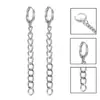 Pendientes de BTS Bangtan Boys, Tachuelas, Pines, Clips para Orejas con Cadena de Acero Inoxidable, Pendientes Estilo Mismo de Jin Seok-Jin al por Mayor