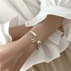 Pulsera Letra H Dulce y Fresca para Mujer, Moda Retro, Pulsera Personalizada Hip-Hop para el Día a Día, Diseño de Nicho Ins, Accesorio de Mano de Moda