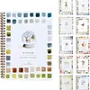 Novo produto de sucesso transfronteiriço: caderno de aquarela, um livro de colorir especificamente projetado para pintura em aquarela, apresentando designs florais em aquarela