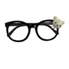 Óculos Fofos Vintage Estilo Japonês Rilakkuma com Armações Pretas Grandes Que Fazem o Rosto Parecer Menor, Decoração Adorável de Subcultura para Fotos e Cosplay, Estilo Anime