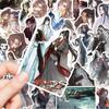 Wei Wuxian, Patriarca del Tao Mágico, Azul Máquina Olvidadiza Adhesivo Secundario Alta Definición Novela Dibujo Animado Decoración Material Tarjeta Adhesivo