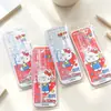 Set de Reglas Original Sanrio Hello Kitty de 15 cm Set de Regla y Transportador de Dibujos Animados para Estudiantes de Primaria y Secundaria Papelería de Aprendizaje