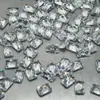 Zircón Rectangular Corte Radiante Base Redonda Puntiaguda Forma de Flor de Zircón Circonita Cúbica 7A Piedra Suelta Pasó Inspección de Calidad Espejo