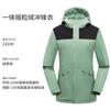 2023 Chaqueta de Terciopelo de Una Pieza con Cremallera YKK, Gruesa con Capucha, para Hombre, Cálida, Acolchada de Algodón, Impermeable, Traje de Montañismo para Comercio Exterior