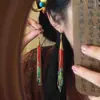 Nuevos Pendientes de Estilo Étnico Chino Retro con Borlas Largas Pesadas Elegantes Exquisitos Atmosféricos