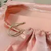 Bolsa de Almacenamiento de Viaje de Satén Suave como la Seda Bolsa con Cordón para Equipaje Bolsa de Tela Tamaño Ropa Interior Bolsa a Prueba de Polvo