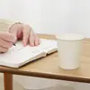Copos de Papel Descartáveis Branco Puro, Espessados e Endurecidos, Domésticos 1000 Peças, Caixa Fechada, Copos para Refrigerante Quente e Frio, Copos para Leite de Soja, Copos para Café