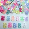Transfronterizo Nuevo Cristal Luminoso Aurora Letras Digitales Hecho a Mano DIY Accesorios para Manicura Joyería de Uñas de Resina Venta al por Mayor