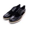Sapatos Masculinos Business Casual Sapatos Britânicos Respiráveis da Moda Couro Envernizado Soletração Fosco Aumento de Altura Feito à Mão Couro Sapatos de Couro para Homens