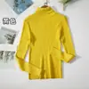 Suéter de Cuello Alto para Mujer en Stock, Color Avena, Talla Única para Mujer, Tejido de Punto