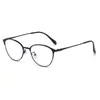 Gafas Fotocromáticas para Miopía Estilo Ojo de Gato Europeo y Americano Artículo de Moda Estudiantil Marco Metálico para Exteriores Gafas para Miopía con Protección contra Luz Azul