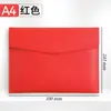 Bolsa Carpeta para Archivos de Cuero Contrato Factura Bolsa para Archivos Suministros de Oficina Escolares Regalo para Amigos Bolsa de Almacenamiento A4 Fábrica