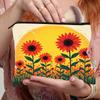 Bolsa Cosmética de Girasol Transfronteriza 2025 Multifuncional para Mujer, Bolsa Cuadrada Pequeña de Gran Capacidad, Bolsa Portátil para Artículos Pequeños, Bolsa de Aseo