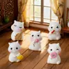 Paisaje en Miniatura Creativo Dibujos Animados Estilo Antiguo Lindos Gatitos Figuras Decoración DIY Accesorios Escritorio de Oficina Mini Adornos