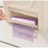 Cubo de basura para cocina sin taladro, montado en la pared en la puerta del gabinete, cesto plegable para residuos domésticos, contenedor de almacenamiento para baño y inodoro