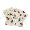 Bolsas de Algodón Estampadas con Cordón para Juguetes, Joyería, Empaque de Regalos, Bolsitas Repelentes de Mosquitos, Bolsas de Algodón con Cordón