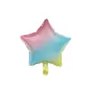 Globo de Papel de Aluminio Hongxiang de 18 pulgadas con Forma de Corazón y Estrella de Cinco Puntas Morado Crema Tablero Luminoso Decoración para Fiesta de Cumpleaños
