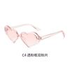 GLAZZY Europa y Estados Unidos moda transfronteriza gafas de sol de amor Octubre gafas de sol de corazón de melocotón tendencia gafas con forma de corazón personalidad estilo INS mujer