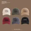 Gorra de Béisbol Lavada Estilo Coreano Retro Bordado de Letras para Mujer Otoño Nuevo Parte Superior Suave Versátil Protector Solar Gorra de Pico de Pato para Hombre