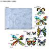 Molde de silicona para hacer colgantes con pegamento Triumph, alas de mariposa, edición completa, broche, accesorios, parche, pendientes y colgantes.