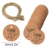 Obrigado Tag de Agradecimento Thanks Coração Vermelho Flor DIY Artesanal Decoração de Pacote de Presente Etiqueta