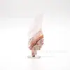 Adornos de Plumas de Cristal Natural, Tallados de Hojas, Manualidades, Decoraciones para el Hogar y la Oficina, Soportes Tridimensionales de Cristal, Venta al por Mayor