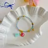 Cuerda de Colorido Hilo Tejida a Mano Cuerda de Mano Pulsera de Hilo de Cinco Colores 2025 Nuevo Dibujo Animado Lindo Cuerda Roja