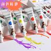 Traje de pintura gouache Kaba Bear para principiantes, 24 colores, 12 colores, para estudiantes de primaria, lavable y seguro para niños.