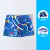 Calção de Natação Infantil para Meninos, Design Fofo de Desenho Animado com Cordão, Adequado para Bebês e Crianças, Tamanhos Pequeno, Médio e Grande