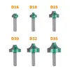 Faca de Escultura Aberta com 8 Cabos, Broca de Roteamento Arcada de Fundo Plano com Ângulo R Duplo, Fresadora Especializada para Marcenaria