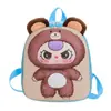 Mochila Nueva Linda para Niños Guardería Niños y Niñas Bolsa de Cáscara de Huevo de Dibujos Animados Mochila Escolar Rígida Estéreo 3D Transfronteriza