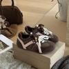 Marco&Joyce Cinturón Retro de Dos Colores Zapatos de Entrenamiento Moral para Mujer 2025 Nuevos Zapatos Casuales Versátiles Suela Suave Zapatos Forrest Gump