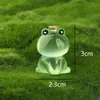 Rana Luminosa Adornos Pequeños Artesanías de Resina Mini Creativas Jardinería Paisajismo Decoración de Micro Paisajes Accesorios
