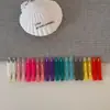 Pinza para el pelo básica estilo coreano para flequillo lateral, nueva pinza de pico de pato en color dopamina, versión estrecha francesa, pinza para el pelo sin marcas para fijar el maquillaje