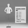 Maniquí de Cuerpo Completo Blanco Mate para Deporte y Músculo para Hombres y Mujeres, Soporte de Exhibición para Correr