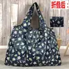 Bolsa de Compras Grande Impresa Lista de Fábrica Bolsa de Nylon Impermeable Bolsa Ecológica Bolsa para la Compra de Comestibles Bolso de Mano Bolsa Plegable